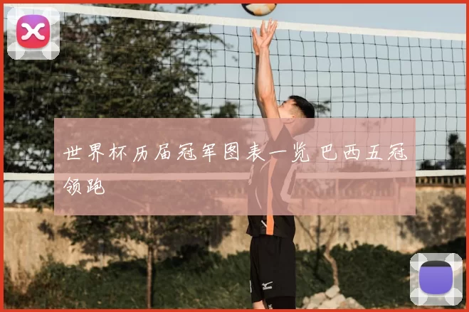 世界杯历届冠军图表一览 巴西五冠领跑